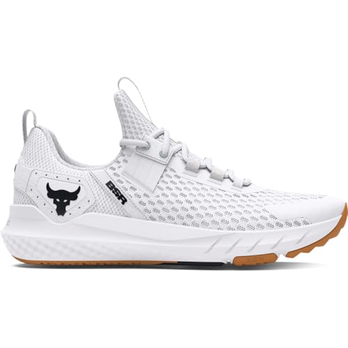 Under Armour Men's Project Rock Blood Sweat Respect 4, (100) White/Distant Gray/Black, 11, US