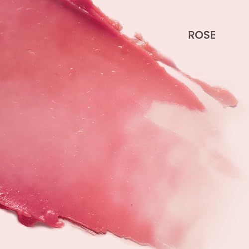 Burt's Bees Lip Tint Balm for Valentine's Day, with Long Lasting 2 in 1 Duo Tinted Balm Formula, Color Infused with Hydrating Shea Butter for a Natural Looking Buildable Finish, Rose (2-Pack)