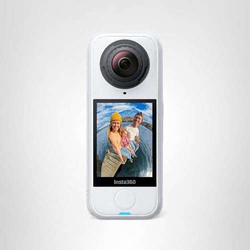 Insta360 X4 Air - Lightweight 165g 8K 360 Camera, Invisible Selfie Stick Effect, Replaceable Lenses, Shoot First & Frame Later, Built-in Wind Guard, FlowState Stabilization, AI-Powered App