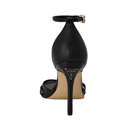 Guess Women's Spring Heeled Sandal, Black 002, 5
