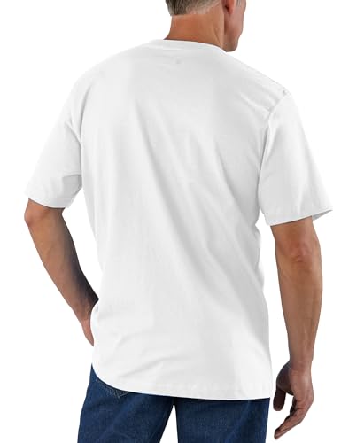 Carhartt Men's Iconic K87 Pocket T-Shirt, White, X-Large