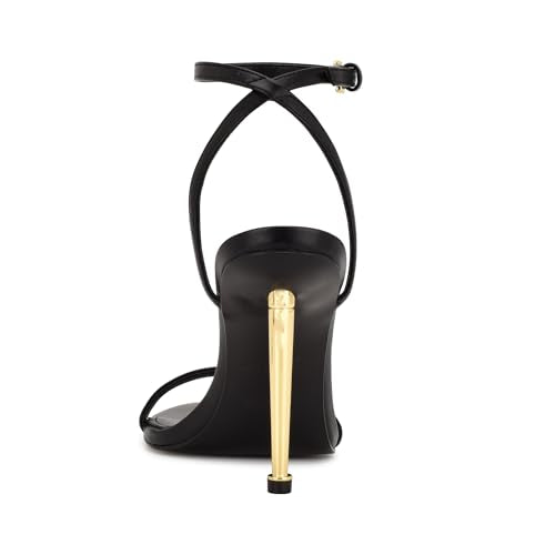 Nine West Women's Reina3 Heeled Sandal, Black, 5