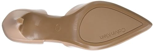 Calvin Klein Women's Gloria Pump, Barely Nude Patent, 8
