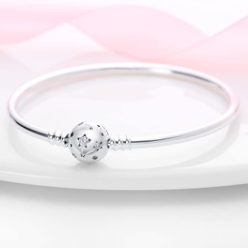 LIGHTDOG Charm Bracelet for Pandora Charms 925 Sterling Silver Snake Chain Bracelet Fit Any Charm Gift for Women