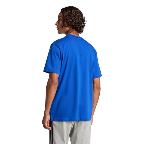 Adidas Men's Essentials Small Logo Sportswear T-Shirt, Team Royal Blue/Black, X-Large