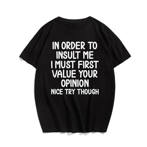 xtalline Big and Tall Men T Shirts Graphic Tee Shirt Casual Fashion Short Sleeve Plus Size T Shirt Tshirts for Men 4XL XXXXL XXXX 4X Large #20 Your Opinion T0 5DAR 120