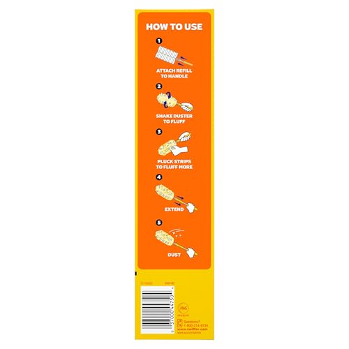 Swiffer Duster Heavy Duty 3 ft Extendable Handle Starter Kit with 3 Refills