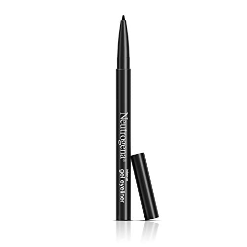 Neutrogena Intense Gel Eyeliner, Eye Makeup with Antioxidant Vitamin E, Bold Precision Eyeliner, Smudge- and Water-Resistant, Jet Black, 0.004 oz