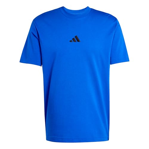 Adidas Men's Essentials Small Logo Sportswear T-Shirt, Team Royal Blue/Black, X-Large