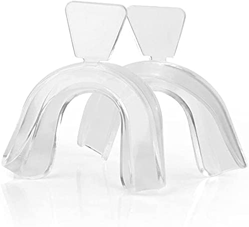 4Pcs Transparent Mouth Guard Silicone Grinding Guard Teeth Whitening Tray Sleeping Gum Shield for Sports Bruxism Bite Guard Easy to Use,Teeth Grinding Guards, Health and Household, Oral Pain Relief