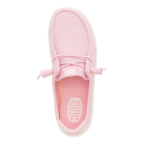 HEYDUDE Wendy Stretch Sox Rosette Size 8, Women’s Shoes, Slip-on Loafers, Comfortable & Light-Weight