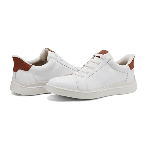 Rockport Men's Tynnar, White Leather, 6.5 Wide