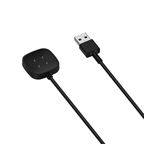 for Versa 4 Charger Versa 3 Charging Cable Wall Plug Charger Compatible with Fitbit Versa 4 /Versa 3 / Sense 2/ Sense Smart Watch Charging Cord