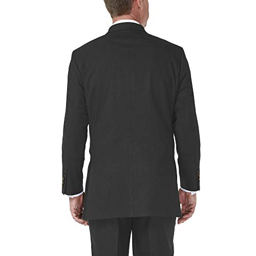 J.M. Haggar Men's Premium Stria Tailored Fit Suit Separate Coat, Black 48R