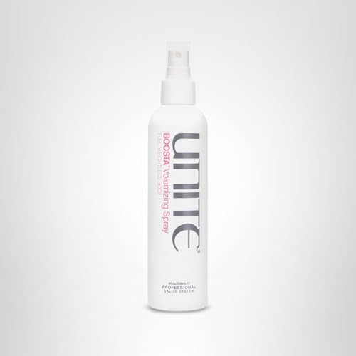 UNITE Hair – BOOSTA Volumizing Spray – Weightless, Body-Boosting Texture & Lift for Fine Hair – Adds Fullness, UV & Heat Protection, Paraben-Free, Vegan, 8 Fl Oz