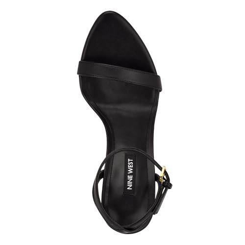 Nine West Women's Reina3 Heeled Sandal, Black, 5