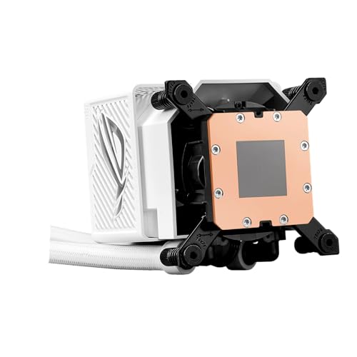 ASUS ROG RYUJIN III 360 ARGB EXTREME White Edition all-in-one AIO CPU liquid cooler, AMD Ryzen 9000 & Intel® Core™ Ultra Ready, Asetek Gen8 V2 pump;high airflow static pressure magnetic fans; 3.5" LCD