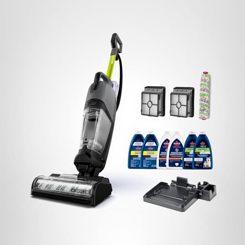 BISSELL® CrossWave® HydroSteam™ Deluxe Wet Dry Vac, Multi-Purpose Vacuum, Wash, and Steam, Formula Included, Green, 3515G
