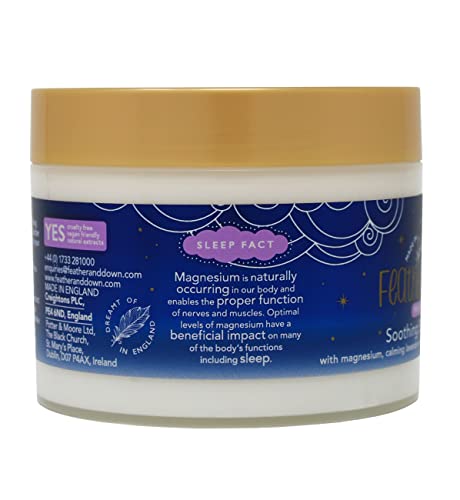 Feather & Down Magnesium Butter for Sleep - Lavender & Chamomile Soothing Body Butter (300ml) to support relaxation in your self care routine.