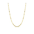 SISGEM 10K Solid Gold Mirror Chain Necklace, 1.8MM Real Yellow Gold Italian Mirror Link Chain Necklace Jewelry Gift for Women 22" (22 Inches)