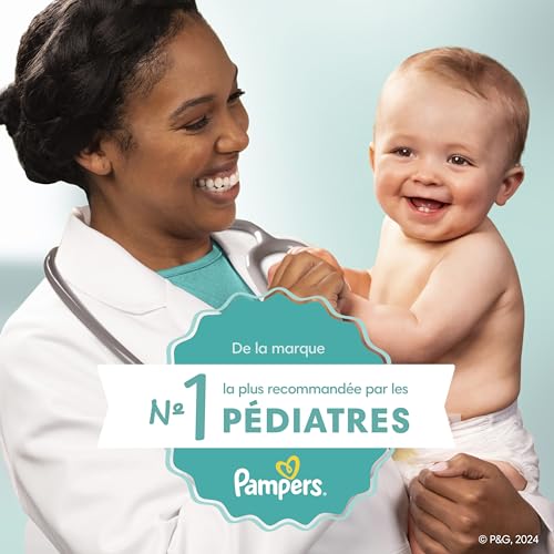 Pampers Baby Wipes Sensitive, Water Based Hypoallergenic and Unscented 504 Total (6 Flip-Top Packs)