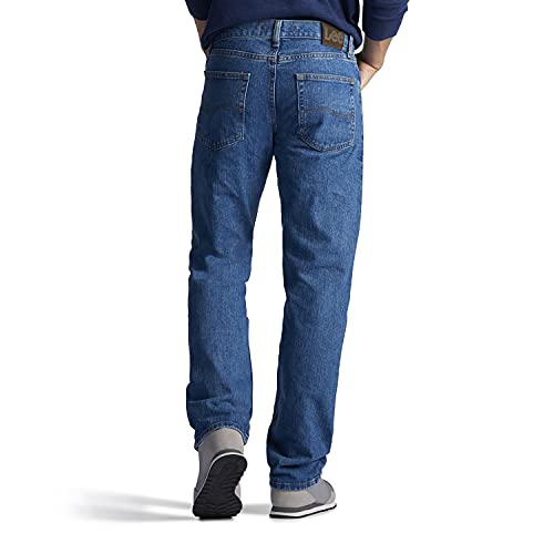 Lee Men's Regular Fit Straight Leg Jean, Pepperstone, 34W x 28L