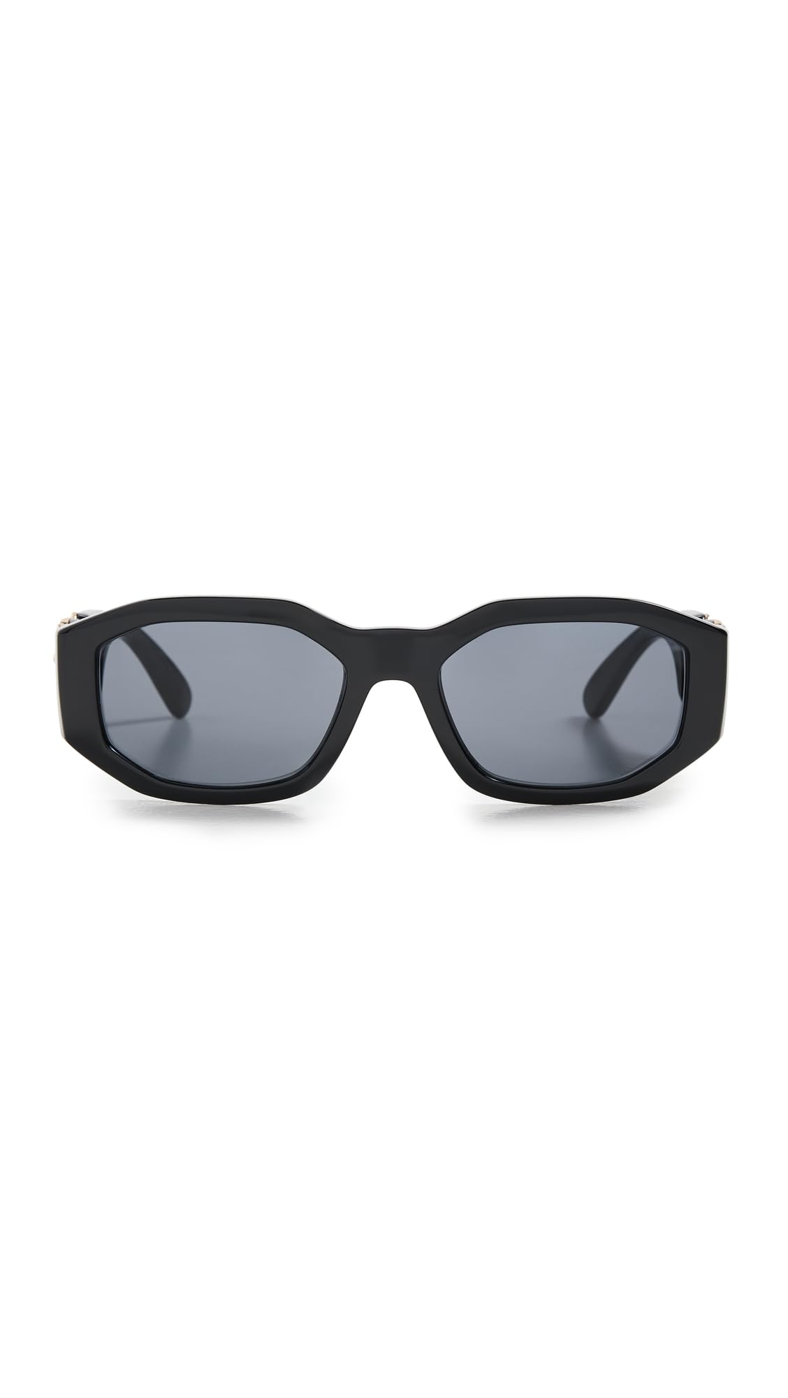 Versace VE 4361 GB1/87 Black Plastic Geometric Sunglasses Grey Lens