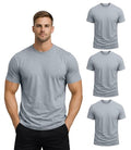 Veirdo Men's Solid Pure Cotton Half Sleeve T-Shirt Combo for Men (Pack of 3) (PO3_TSH_AMZUSA_HG_HG_HG_XL)