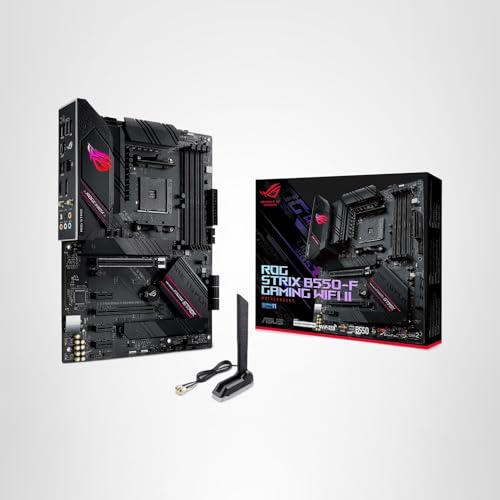 Asus ROG Strix B550-F Gaming WiFi II AMD AM4 (3rd Gen Ryzen) ATX Gaming Motherboard (PCIe 4.0,WiFi 6E, 2.5Gb LAN, BIOS Flashback, HDMI 2.1, Addressable Gen 2 RGB Header and Aura Sync)