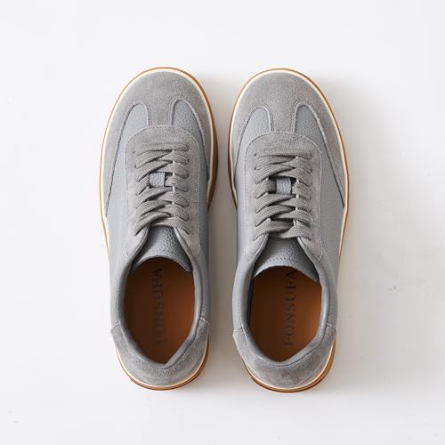 FONSUFA Spor Loafers for Women, Comfortable Stylish - Lightweight and Breathable Womens Shoes, Women's Loafers & Slip-Ons Casual Shoes (GREY, US Footwear Size System, Adult, Women, Numeric, Medium, 6.5)