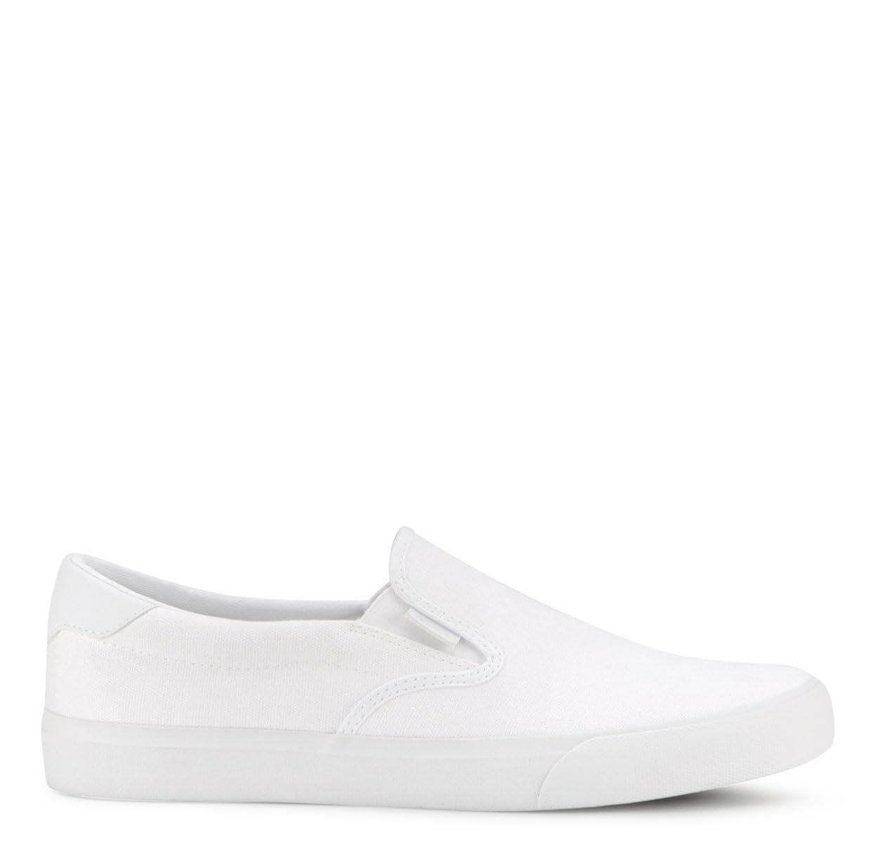 Lugz Mens Clipper Slip On Sneaker, White, 9.5 US