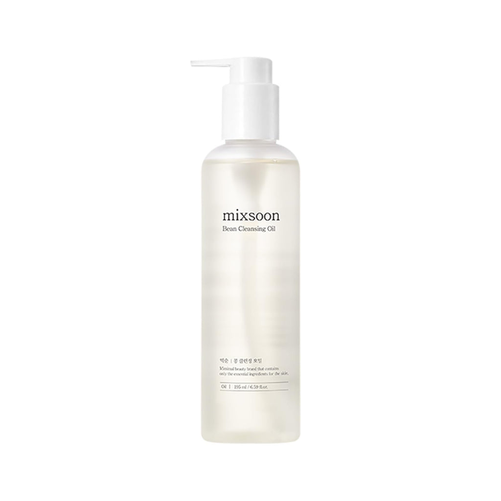 mixsoon Bean Cleansing Oil - Lightweight Oil Deep Cleansing and Makeup Remover, Fermented Bean, Hydrating and Balancing for Smooth Skin 195ml / 6.59 fl.oz. Korean Glass Skin Care