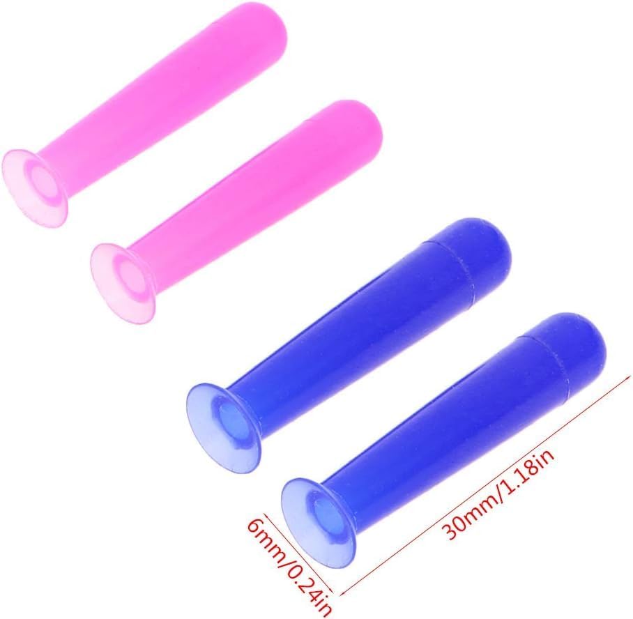 Jowxsx 2Pcs Blue Handy Silicone Contact Lenses Small Suction Cups Stick RGP Inserter Remover Contact Lens Cases Accessories for Health and Household
