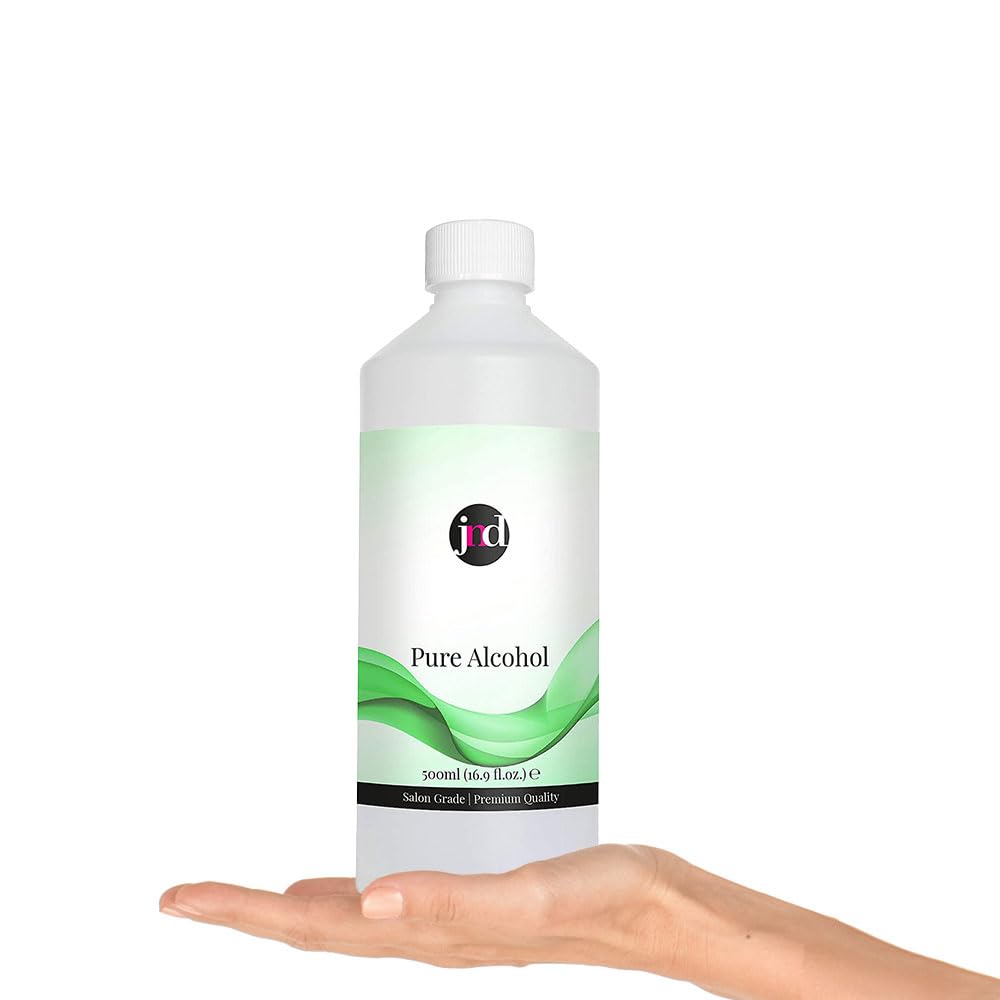 100% Pure Alcohol Prep & Wipe Cleanser Nail Gel Polish Residue Remover (500ml)