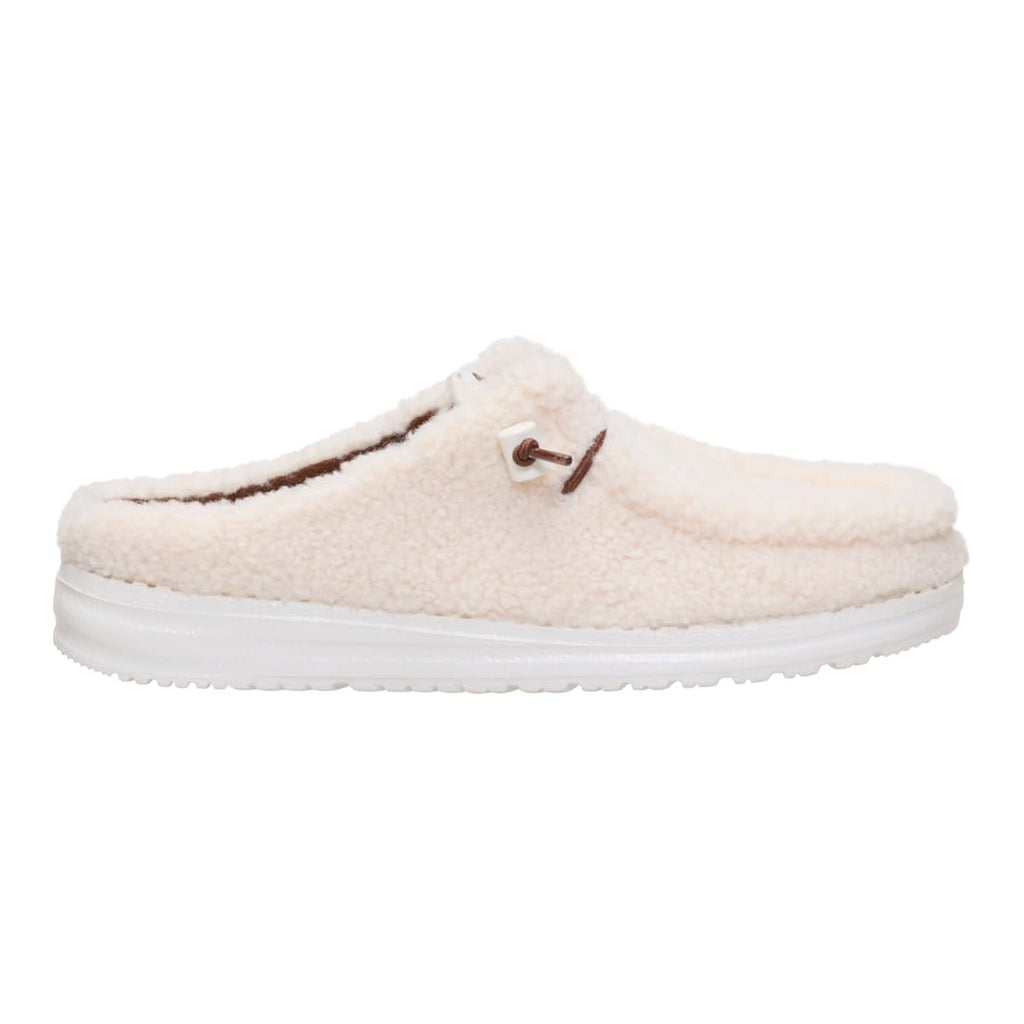 HEYDUDE Wendy Slip Sherpa Cocoa Wood Ash Size 8, Women’s Shoes, Slip-on Mules, Comfortable & Light-Weight