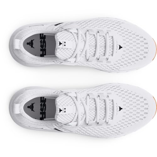 Under Armour Men's Project Rock Blood Sweat Respect 4, (100) White/Distant Gray/Black, 11, US
