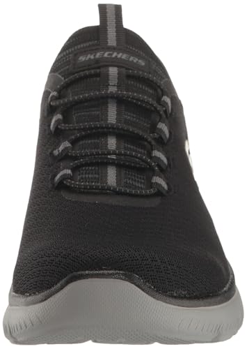 Skechers Men's Summits High Range Hands Free Slip-in Sneaker, Black/Charcoal, 11.5