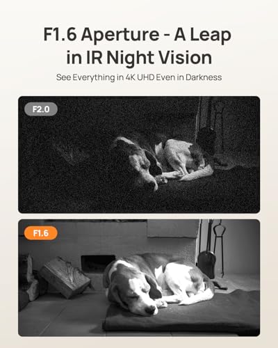 Anona 4K UHD Indoor Camera, Pet/Dog/Baby Security Camera with Phone App, 360°Pan-Tilt, 2.4G/5G Dual-Band Wi-Fi 6, Auto-Tracking, Person/Pet/Baby Crying Detection, Privacy Mode, Two-Way Audio, 4 Pack