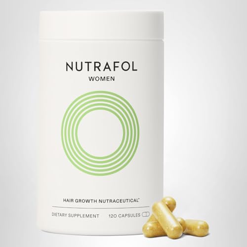 Nutrafol Women's Hair Growth Supplements, Ages 18-44, Clinically Proven for Visibly Thicker and Stronger Hair, Dermatologist Recommended - 1 Month Supply