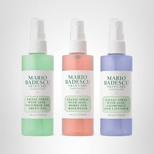 Mario Badescu Facial Spray Trio - Cucumber, Rose, Lavender - Cooling, Hydrating Mists for All Skin Types