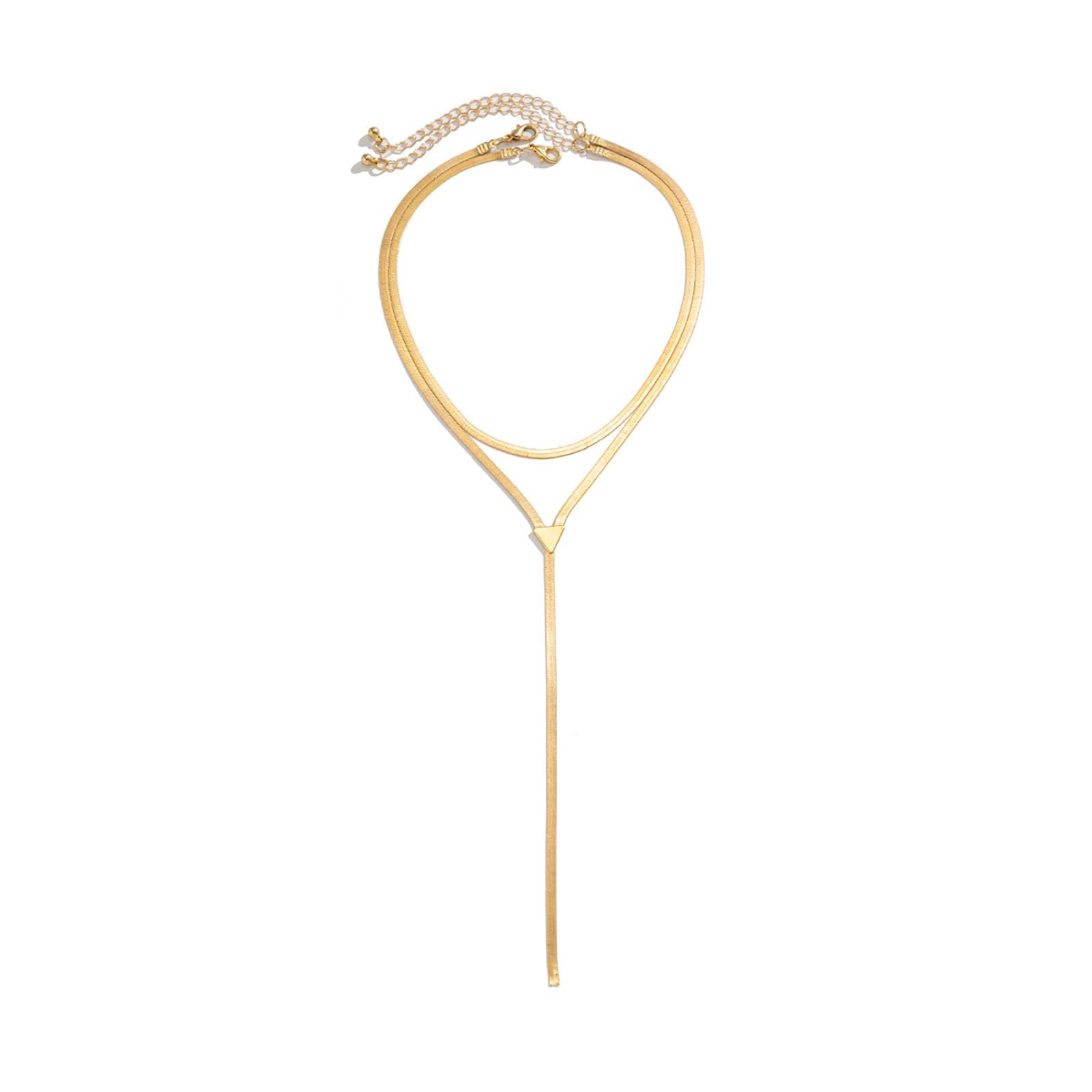 GIGB PBDK Gold Choker Necklace for Women,Chunky Statement Necklace Set,Long Layered Necklaces,Charm Drop Necklace,Fashion Gold Body Chain Jewelry Accessories (Gold1)