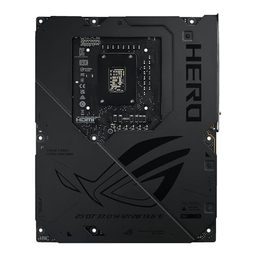 ASUS ROG Maximus Z890 Hero Intel® Z890 LGA 1851 ATX Motherboard, Advanced AI PC-Ready, 22+2+1+2 Stages, DDR5, WiFi 7, 3X PCIe® 5.0 M.2, Thunderbolt™ 4, USB Type-C®, AI Overclocking/Cooling/Networking