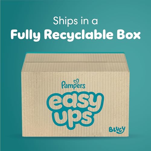 Pampers Training Pants - Easy Ups Boys & Girls Bluey - Size 3T-4T, 124 Count, Children's Potty Underwear (Packaging May Vary)