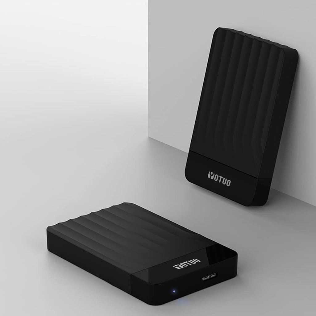 YOTUO Portable External Hard Drive Storage Expansion Mobile HDD USB 3.0 for PC, Mac, Desktop, Laptop, PS4, PS5, Xbox One X/S, Xbox 360, Xbox Series X/S, Office & Game (Black, 500GB)