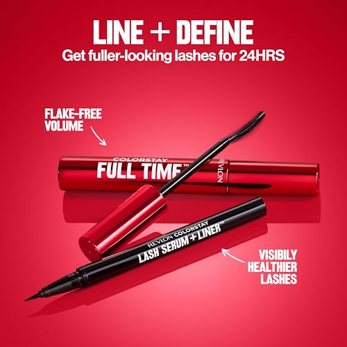 Revlon ColorStay Full Time Mascara, Volumizing Eye Makeup, 24 Hour Wear, Smudge-Proof, Non-Clumping and Flake-Free Formula, 403 Natural Brown