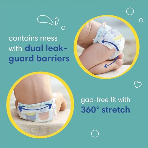 Pampers Swim Diapers - Splashers - Size 5+, 17 Count, Gap-Free Disposable Baby Swimming Pants