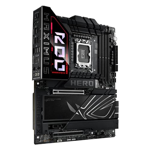 ASUS ROG Maximus Z890 Hero Intel® Z890 LGA 1851 ATX Motherboard, Advanced AI PC-Ready, 22+2+1+2 Stages, DDR5, WiFi 7, 3X PCIe® 5.0 M.2, Thunderbolt™ 4, USB Type-C®, AI Overclocking/Cooling/Networking