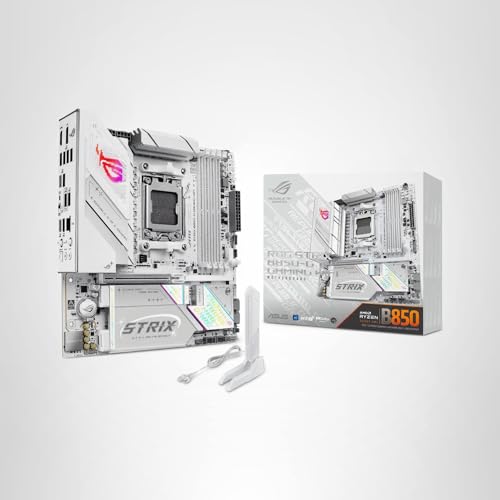ASUS ROG Strix B850-G Gaming WiFi AMD AM5 B850 mATX Motherboard, Advanced AI PC Ready, 14+2+1 Power Stages, DDR5 Slots, 4X M.2 Slots, PCIe® 5.0 Ready, WiFi 7, 2.5G LAN, USB 20Gbps Type-C®, AI Advisor