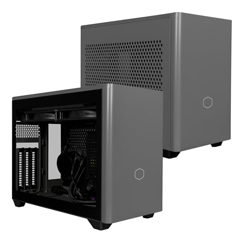 Cooler Master NR200P MAX V2 Mini-ITX PC Case Bundle – Includes 280mm AIO Liquid Cooler + 850W SFX 80 Plus Gold Power Supply PCIe 5.1 Ready PSU + PCIe 4.0 Riser Cable, Vertical GPU Mount