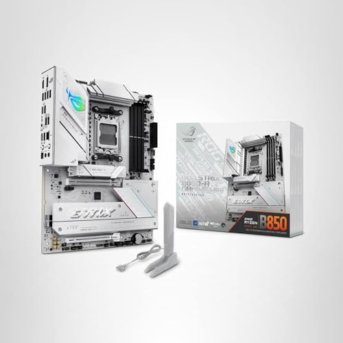 ASUS ROG Strix B850-A Gaming WiFi AMD AM5 B850 ATX Motherboard 14+2+2 Power Stages, DDR5 AEMP, 2.5G LAN, WiFi 7 with Q-Antenna, 4X M.2, PCIe® 5.0, USB 20Gbps Type-C, AI Networking II, ASUS AI Advisor